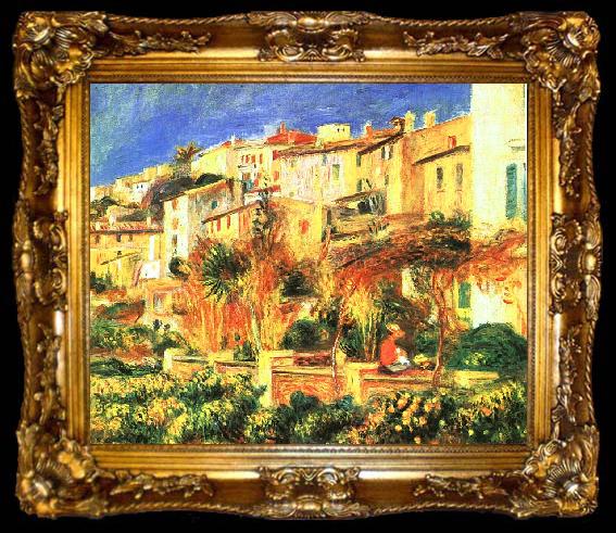 framed  Pierre Renoir Terrace in Cagnes, ta009-2